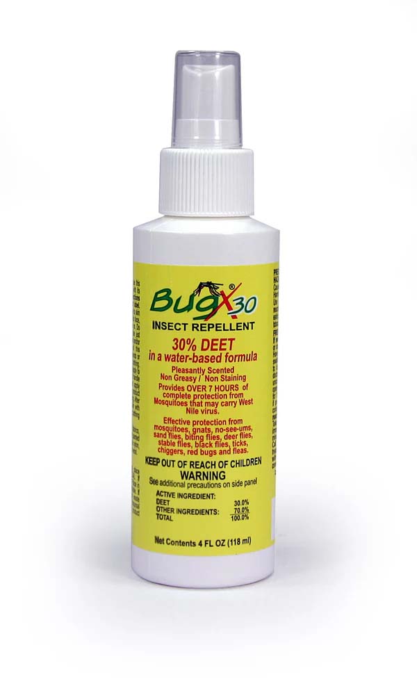 BugX30 Insect Repellent Spray DEET, 4 oz Bottle
